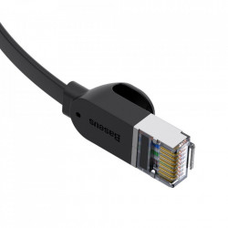 Cablu patchcord Ethernet plat Baseus RJ45 Cat 6 1000Mbps 3 m negru (PCWL-C01) - Img 3