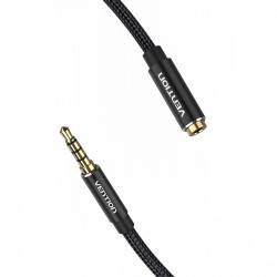 Cablu prelungitor audio TRRS 3,5 mm tata la 3,5 mm mama 3 m Vention BHCBI negru - Img 3