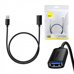 Cablu prelungitor Baseus USB 3.0 mascul la mama, seria AirJoy, 0,5 m (negru)