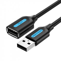 Cablu prelungitor USB 2.0 Vention CBIBJ mascul-fema 5m PVC negru