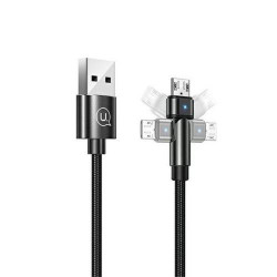 Cablu rotativ USAMS U60 2A USB-C 1M negru