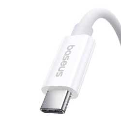 Cablu USB-C la USB-C Baseus Superior USB4, 240 W, 1 m (alb) - Img 4