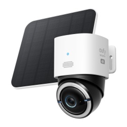 Camera supraveghere video eufy 4G LTE Cam S330, cu Panou Solar, 4K UHD Pan/Tilt, WiFi, AI, Alb