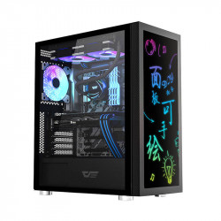 Carcasa computer Darkflash DK210 Graffiti (negru)