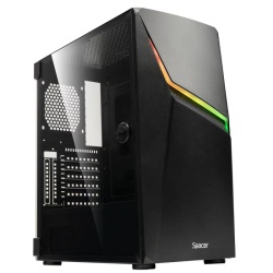 Carcasa Spacer Gaming THUNDER, Mid-Tower, fara sursa, ATX, Black - Img 8