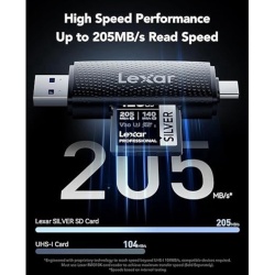 Card de Memorie Lexar SDXC Professional SILVER UHS-I/U3/4K R205/W140 (V30) 256GB - Img 4