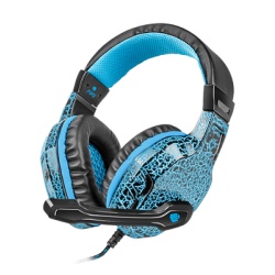 Casti cu fir FURY HELLCAT, albastru