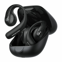 Casti True Wireless Anker SoundCore AeroFit Pro, IPX5, Autonomie 46H, LDAC, Bluetooth 5.3, Negru