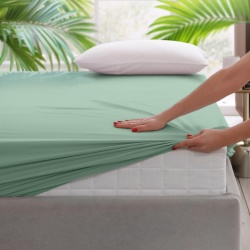 CEARCEAF PAT CU ELASTIC 140X200 CM VERDE - Img 4