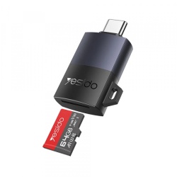 Cititor Card USB Yesido GS37, microSD, Negru