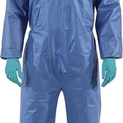 Combinezon de Protecție Chimică de Unică Folosință cu Glugă Ansell AlphaTec, Impermeabil, Barieră Împotriva Substanțelor Periculoase și Particulelor, Unisex, 1 Bucată