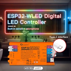 Controler pentru bandă luminoasă Gledopto GL-C-016WL-D WLED RGBIC, cu microfon și mod DIY (port USB-C) - Img 4