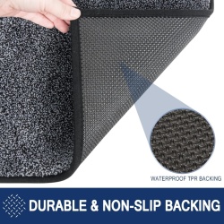 Covoraș de Intrare pentru Reținerea Murdăriei și Umezelii Typec Home 60 x 90 cm, Bază Cauciucată Antiderapantă TPR, Profil Subțire cu Margini Ranforsate, Lavabil la Mașină, pentru Hol, Ușă Intrare, Bucătărie și Baie - Img 3