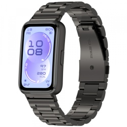 Curea Techsuit W010 pentru Huawei Band 11 / 11 Pro, Neagra