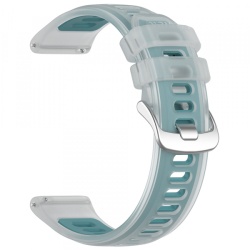 Curea Techsuit W084 pentru Samsung Galaxy Watch / Huawei Watch Series, 20mm, Turcoaz