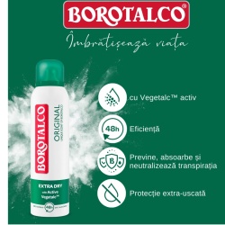 Deodorant Spray Antiperspirant Borotalco Original, 150 ml - Img 3