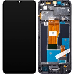 Display cu Touchscreen Realme C30 / Narzo 50i Prime, cu Rama, Negru, Swap 4130279