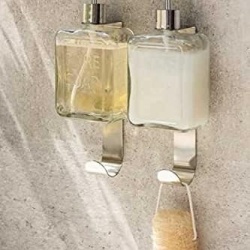 Dozator Reîncărcabil de Săpun Lichid din Sticlă Masivă 550 ml, Formă Cubică cu Muchii Verticale, Pompă Neagră Mată, Inscripție Pure Soap, pentru Baie și Bucătărie - Img 5