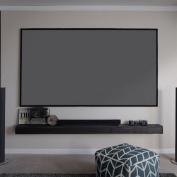 Ecran de proiectie cu rama fixa de perete 243 x 137, Full Grey , Elitescreens DWF120DHD3, Format 16:9
