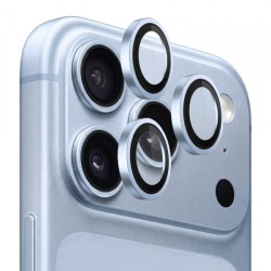 Folie de protectie Camera Spate Lito Titanium AR pentru Apple iPhone 18 Pro / 18 Pro Max, Sticla Securizata, Bleu