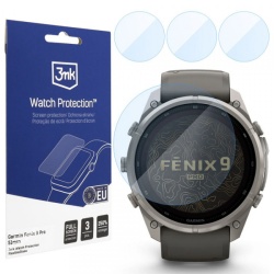 Folie Protectie 3MK FlexibleGlass pentru Garmin Fenix 9 Pro 51mm, Set 3 bucati, Sticla Flexibila