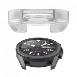 Folie sticla transparenta cu sistem de montare Spigen GLAS.tR EZ FIT Samsung Galaxy Watch 3 (45mm) 2-Pack - Img 8