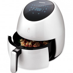 Friteuza cu aer cald Heinner SnowDrop HAF-B2000WH, 2000W, vas detasabil antiaderent, capacitate cos: 5L, afisaj digital, termostat reglabil: 80-200˚C, temporizator, max. 60 min, Alb - Img 2