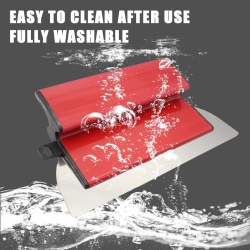 Gletieră Typec Home pentru Finisaj Rigips 25 cm (10 Inch), Lamă Flexibilă din Oțel Inoxidabil de 0.5 mm cu Design Semi-Circular, Mâner Ergonomic Anti-Alunecare, pentru Gletuire și Nivelare Pereți - Img 3