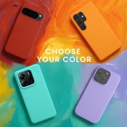 Husă de Protecție pentru Apple iPhone 15 din Silicon TPU Flexibil Anti-Șoc, Margini Înălțate pentru Ecran și Cameră, Suprafață Mată Anti-Alunecare, Compatibilă Încărcare Wireless, Coral Fluorescent - Img 2