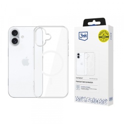 Husa MagSafe pentru Apple iPhone 16, 3MK, Clear MagCase, Transparenta