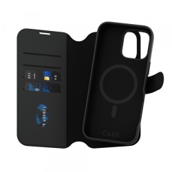 Husa MagSafe pentru Apple iPhone 16 Pro Max, PanzerGlass, Care Feature Tango Two-in-One, Neagra