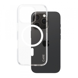 Husa MagSafe pentru Apple iPhone 16 Pro, PanzerGlass, Care Urban Combat, Transparenta Alba