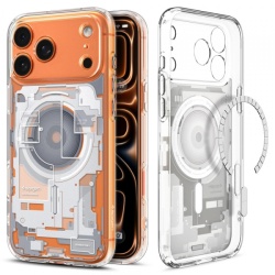 Husa MagSafe pentru Apple iPhone 17 Pro Max, Spigen, Ultra Hybrid Zero One, Alba