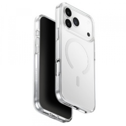 Husa MagSafe pentru Apple iPhone 17 Pro Max, UNIQ, Clario MagClick, Transparenta