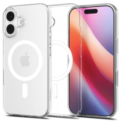 Husa MagSafe pentru Apple iPhone 17, Spigen, Liquid Crystal , Alba