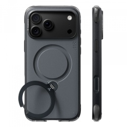 Husa MagSafe pentru Apple iPhone 18 Pro / 17 Pro, Torras, Ostand Q3 Air Essential, Neagra