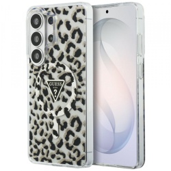 Husa MagSafe pentru Samsung Galaxy S26 Ultra S948, Guess, IML Leopard Pattern, Neagra