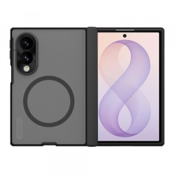 Husa MagSafe pentru Samsung Galaxy Z Fold8 F971, Nillkin, Super Frosted Shield, Neagra Transparenta