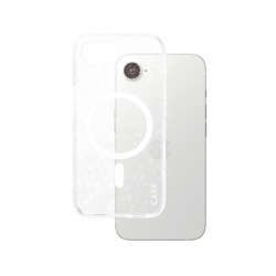 Husa pentru Apple iPhone 16e, PanzerGlass, Care Urban Combat Star Lit, Transparenta Alba