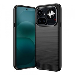 Husa pentru Nothing Phone (4a) Pro, Techsuit, Carbon, Neagra