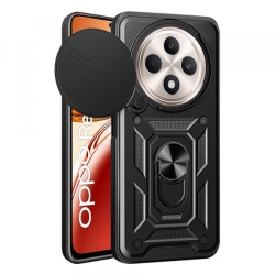 Husa pentru Oppo Reno12 FS 5G / Reno12 FS 4G / Reno12 F 4G / Reno12 F, Techsuit, CamShield, Neagra