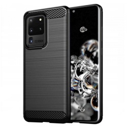 Husa pentru Samsung Galaxy S20 Ultra 5G G988 / S20 Ultra G988, Techsuit, Carbon, Neagra