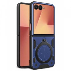 Husa pentru Samsung Galaxy Z Flip7 F766, Techsuit, CamGuard Pro, Albastra