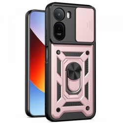 Husa pentru Xiaomi Redmi A7 Pro 4G, Techsuit, CamShield, Roz Aurie