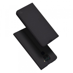 Husa pentru Xiaomi Redmi Note 9 / 10X 4G, Techsuit, Magskin Book, Neagra