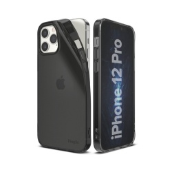 Husa Premium Ringke Air Compatibila Cu iPhone 12 / Compatibila Cu iPhone 12 Pro, silicon, slim, fumurie - Img 2