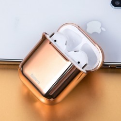 Husa protectoare din gel silica , Baseus pentru Apple Airpods , auriu - Img 6