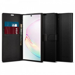 Husa Spigen tip portofel/carte Samsung Galaxy Note 10 - negru
