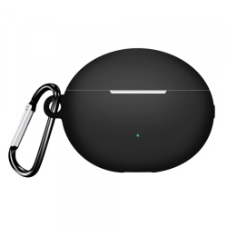 Husa Techsuit Silicone pentru Huawei FreeBuds 6i, Neagra