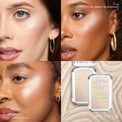 Iluminator pudra NYX Professional Makeup Buttermelt 05 Bright and Butta, formula cremoasa, 12H rezistenta, nu se estompeaza, 5 g - Img 8